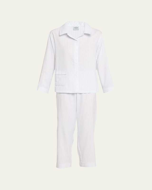 Josie-1 Striped Cotton Pajama Set